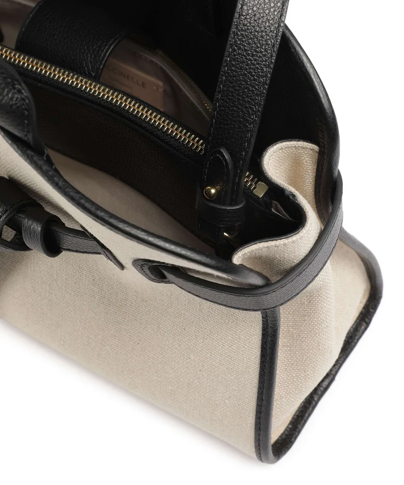 Coccinelle Sabine Canvas Handtasche natural/noir
