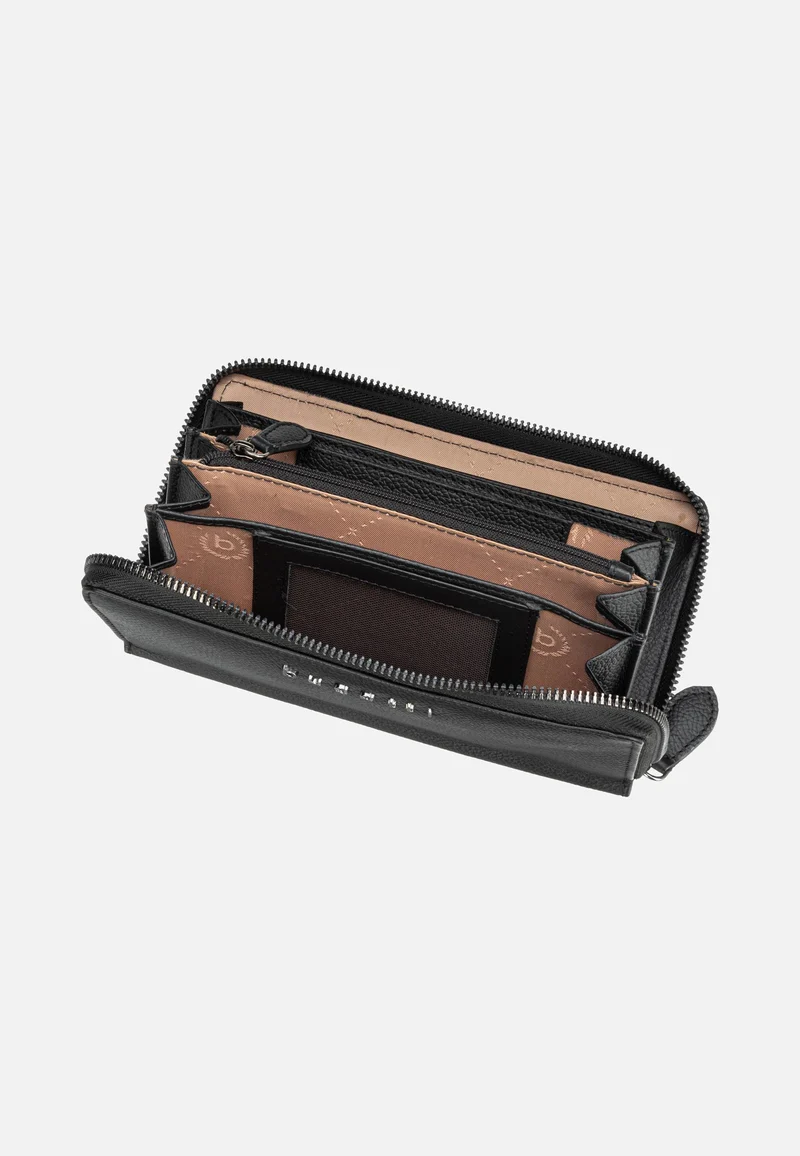 Bella Ladies Zip Longpurse Schwarz - Portemonnaie