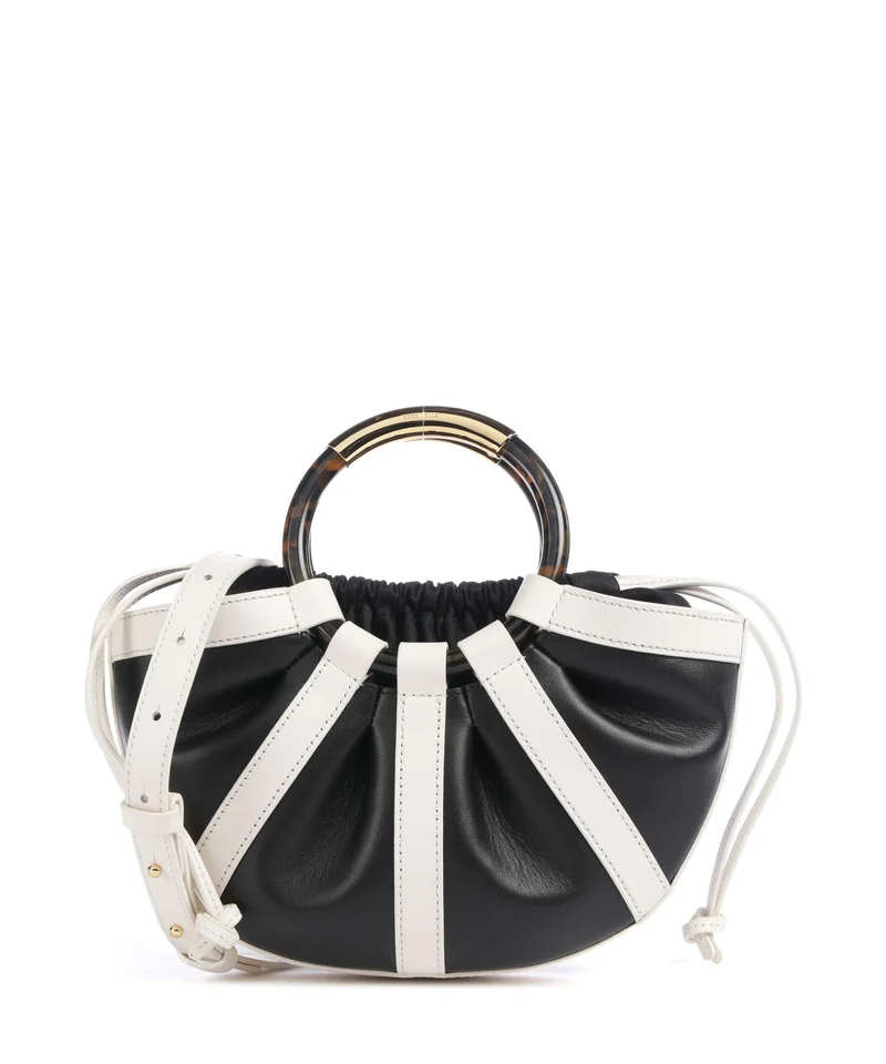 Coccinelle Shell Handtasche pearl/noir