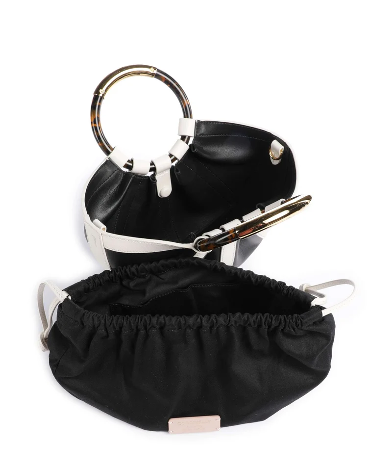 Coccinelle Shell Handtasche pearl/noir