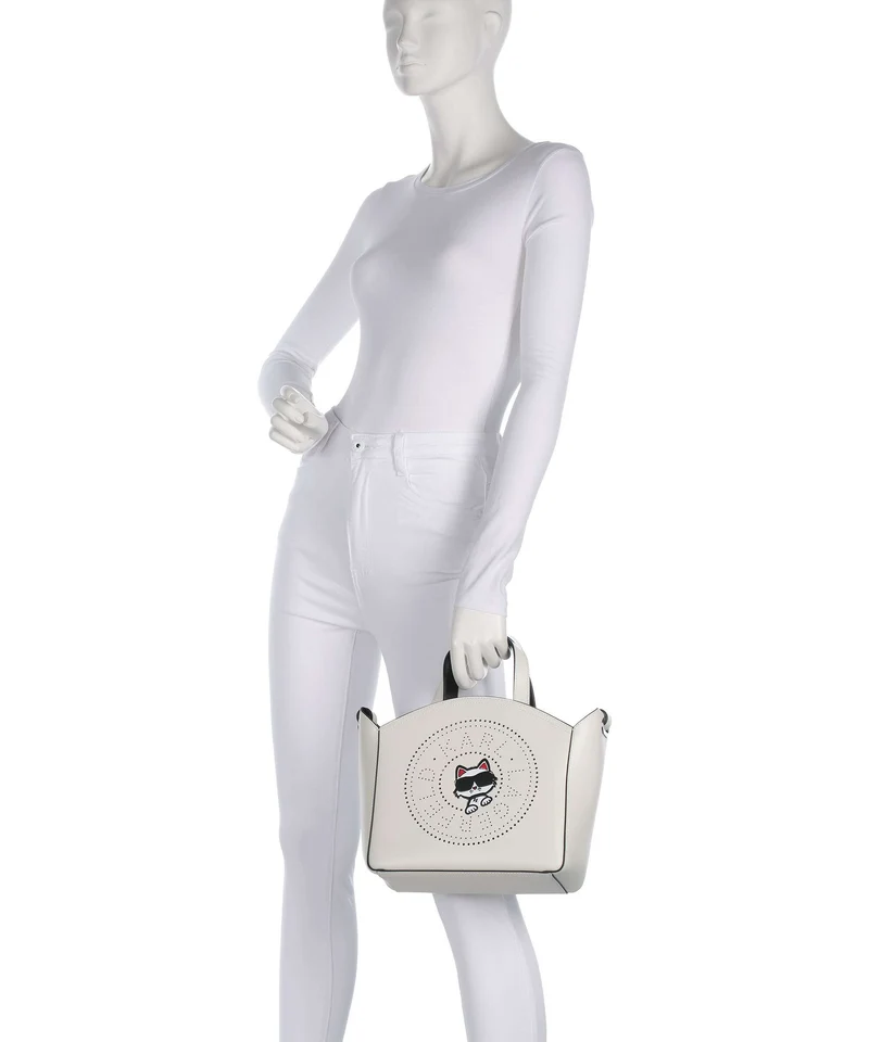 Karl Lagerfeld K/Circle Choupette Small Handtasche off white