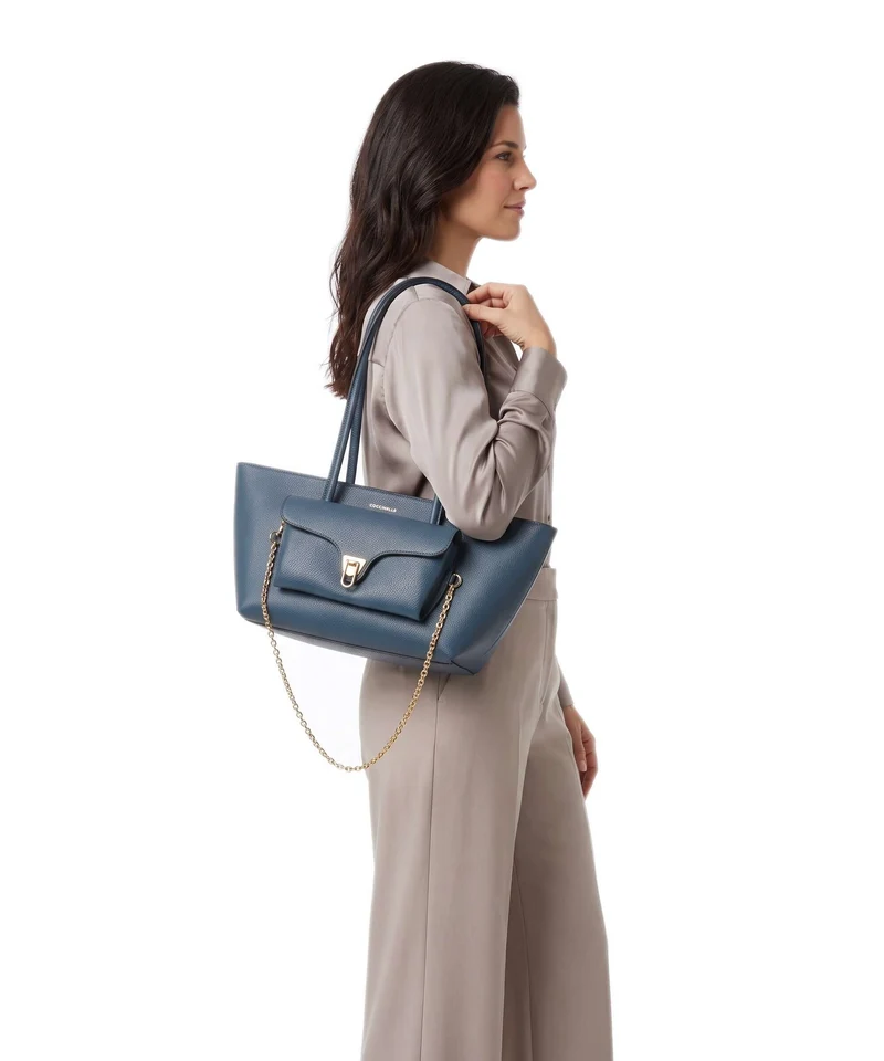 Coccinelle Beat Double Schultertasche deep blue