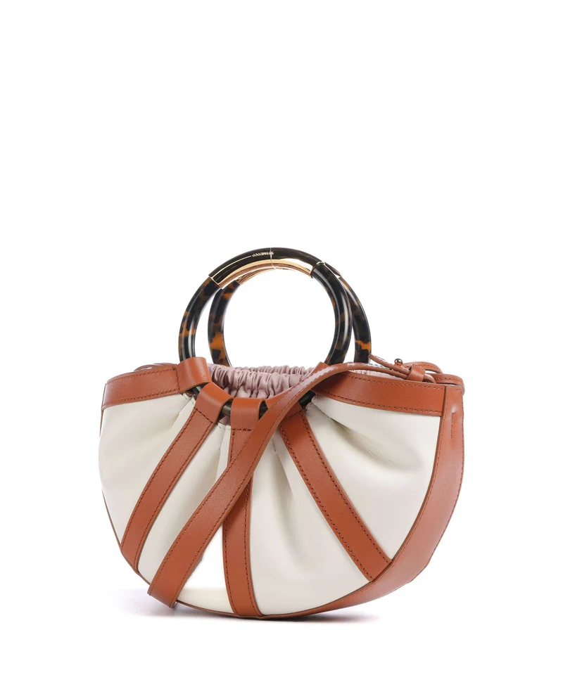 Coccinelle Shell Handtasche crab/pearl