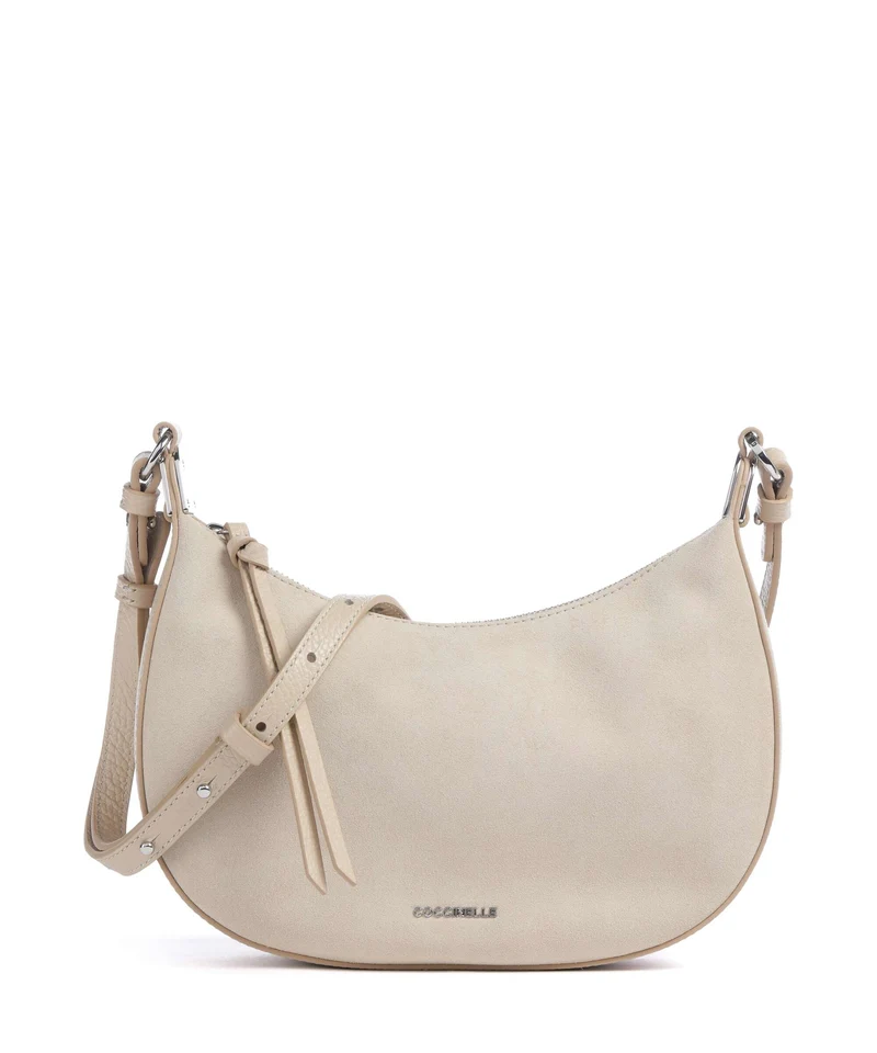 Coccinelle Fujiko Suede Umhängetasche sandshell