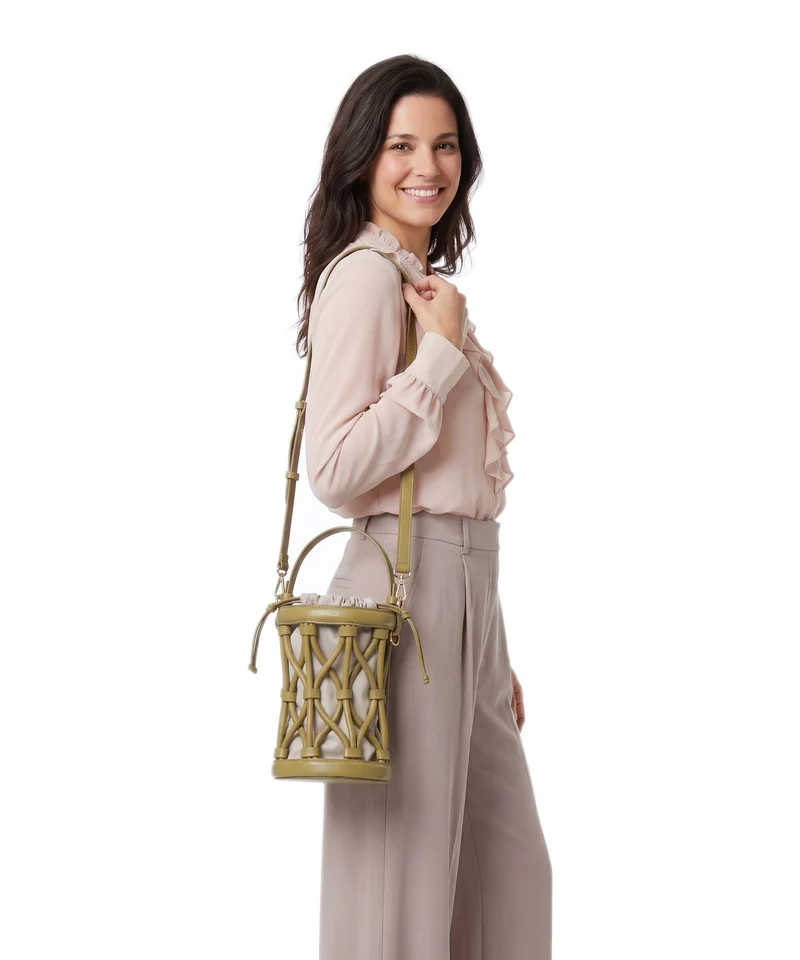 Coccinelle Koi Bucket Handtasche seagrass