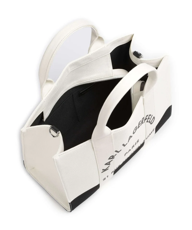 Karl Lagerfeld K/Rue St Guillaume Medium Handtasche white/black