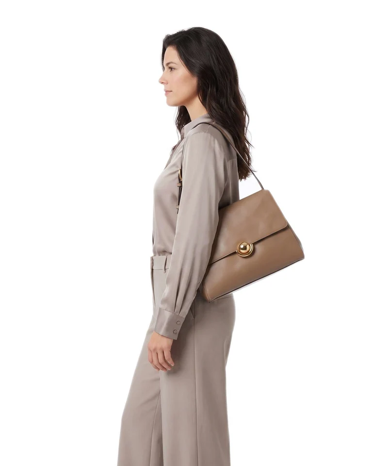 Furla Domus M Schultertasche toffee