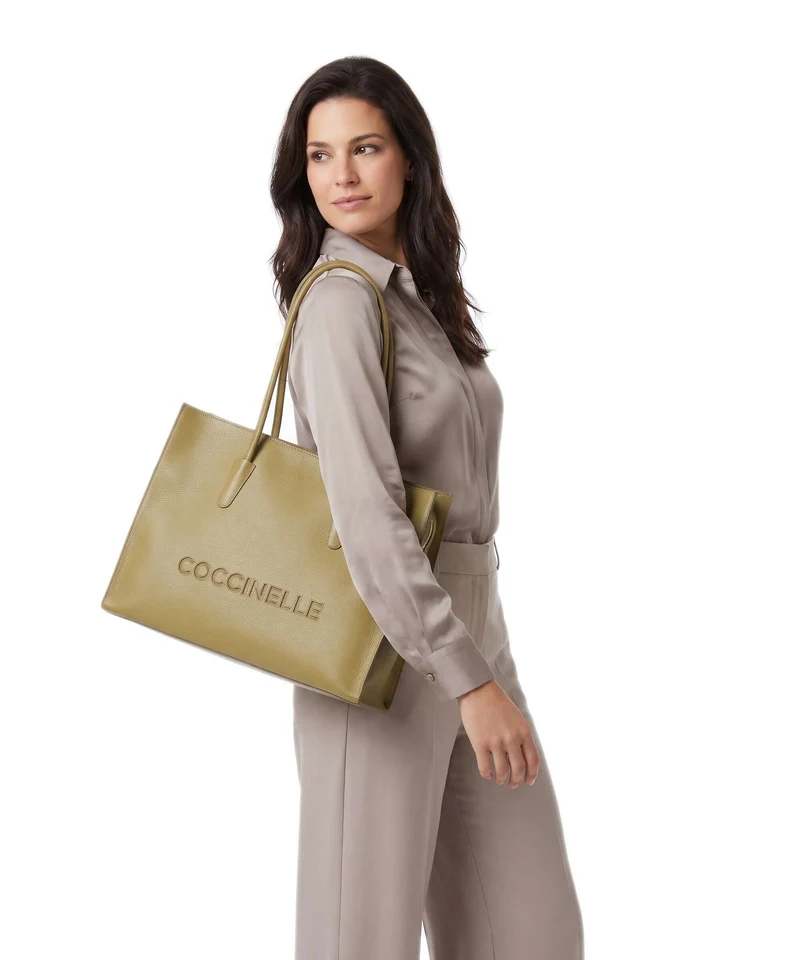 Coccinelle Myrtha Shopper seagrass