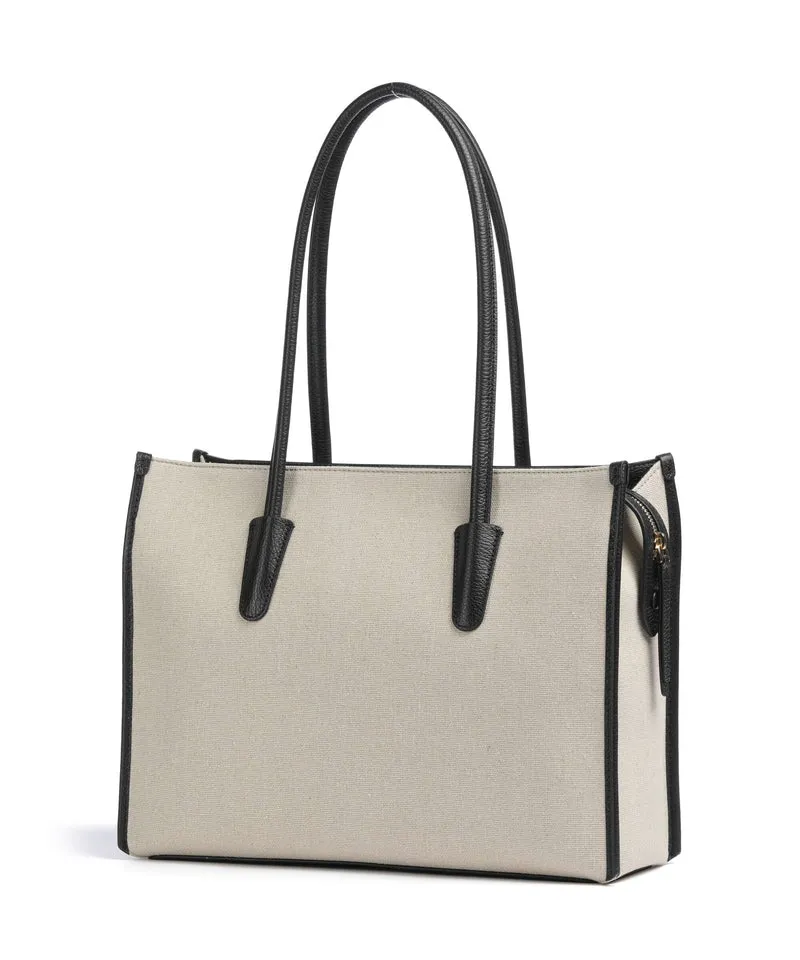 Coccinelle Myrtha Canvas Shopper natural/noir
