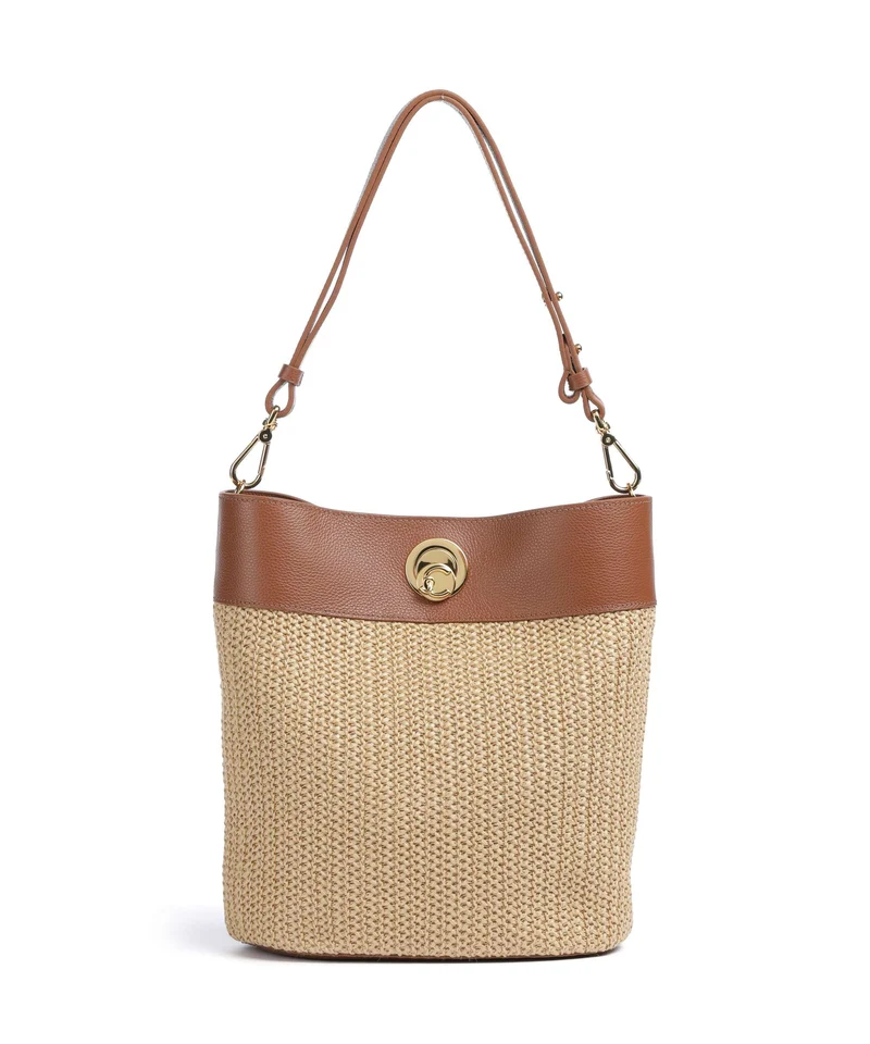 Coccinelle Nikla Bucket Handtasche natural/cognac