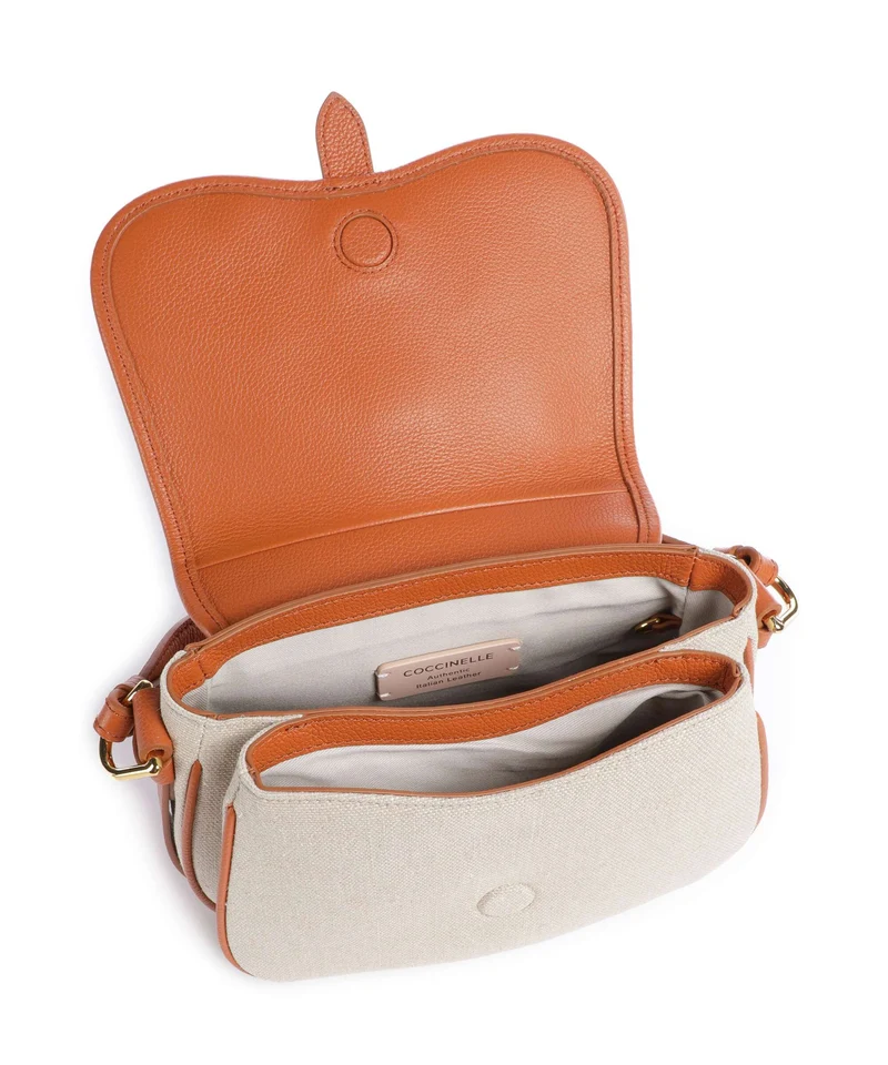 Coccinelle Mavery Canvas Handtasche natural/crab