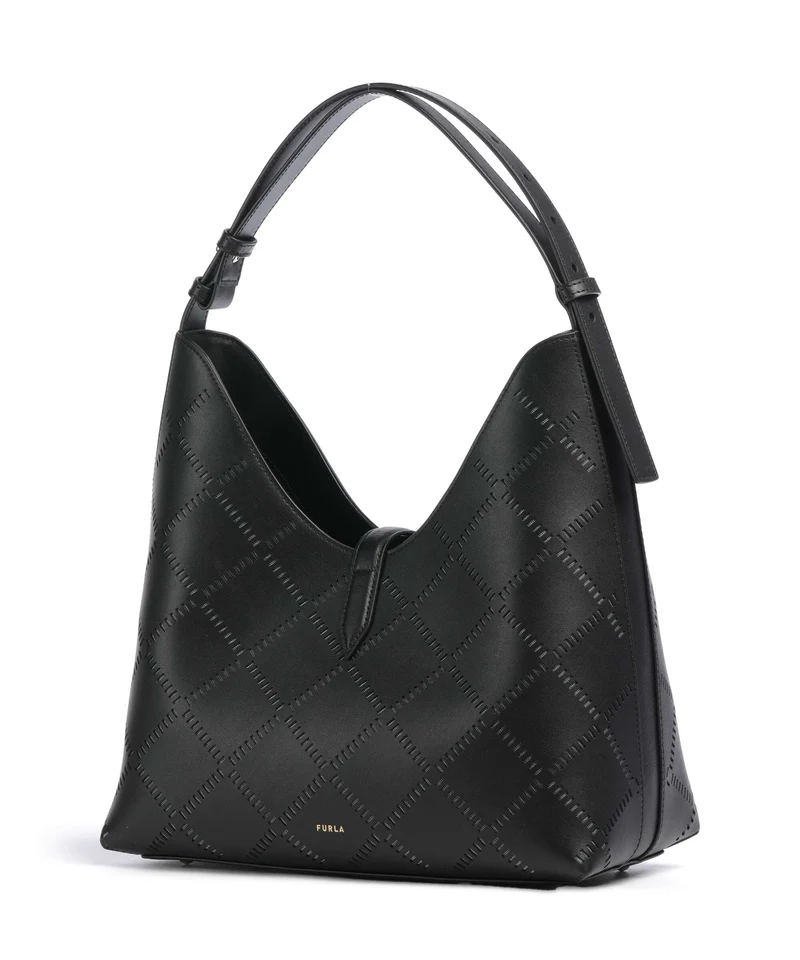 Furla Goccia M Beuteltasche nero
