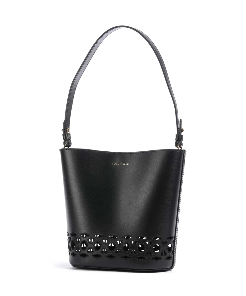 Coccinelle Nikla Monogram Sangallo Bucket Handtasche noir
