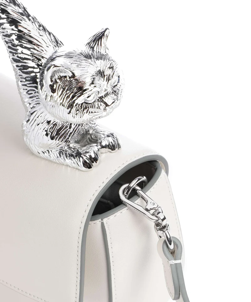 Karl Lagerfeld Ikon Choupette Umhängetasche off white