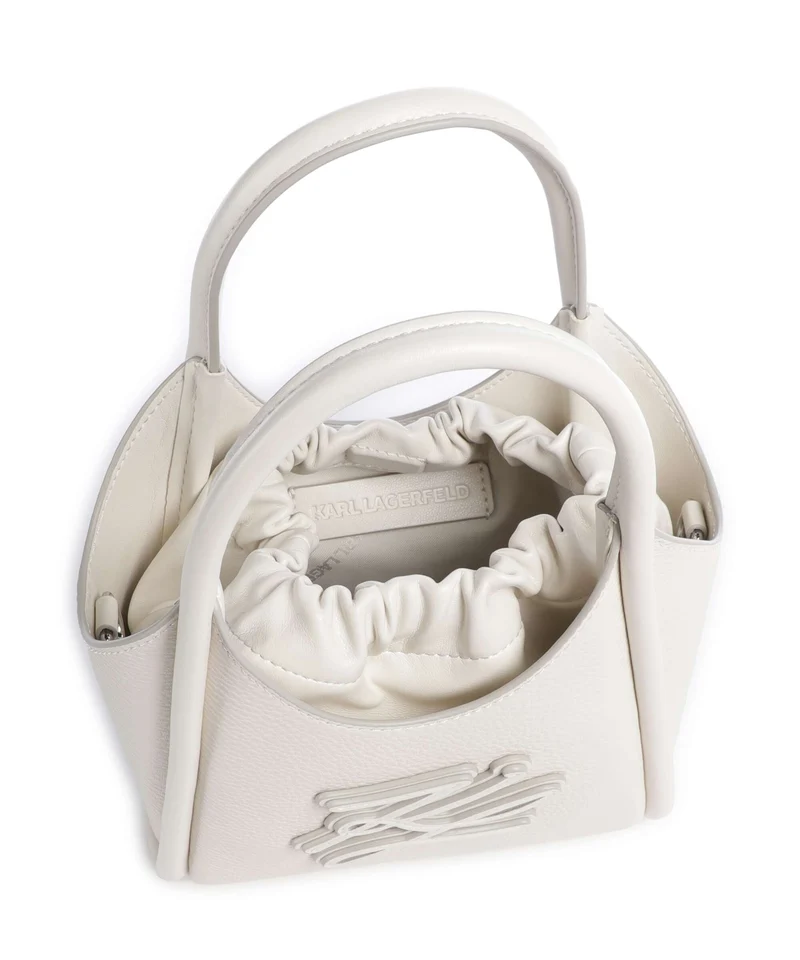 Karl Lagerfeld K/Autograph Mini Umhängetasche off white