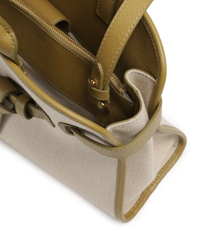 Coccinelle Sabine Canvas Handtasche natural/seagrass
