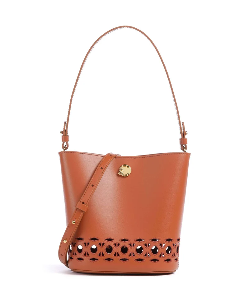 Coccinelle Nikla Monogram Sangallo Bucket Handtasche crab