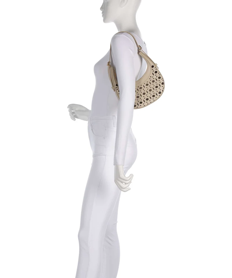 Coccinelle Whisper Monogram Sangallo Schultertasche sandshell