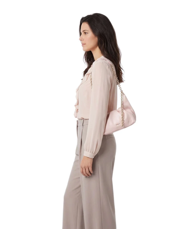 Furla Delia Mini Schultertasche dusty pink