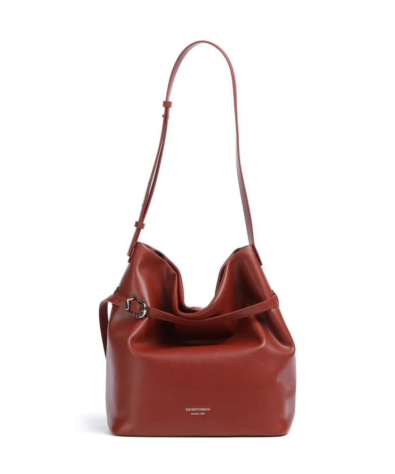 Emporio Armani Deva M Bucket Handtasche brandy