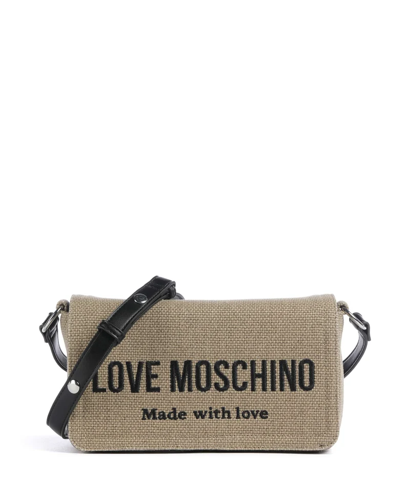 Love Moschino Cargo Canvas Umhängetasche black/gold