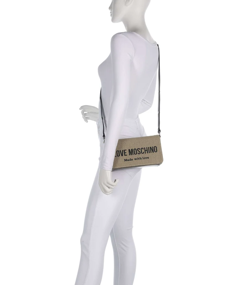Love Moschino Cargo Canvas Umhängetasche black/gold
