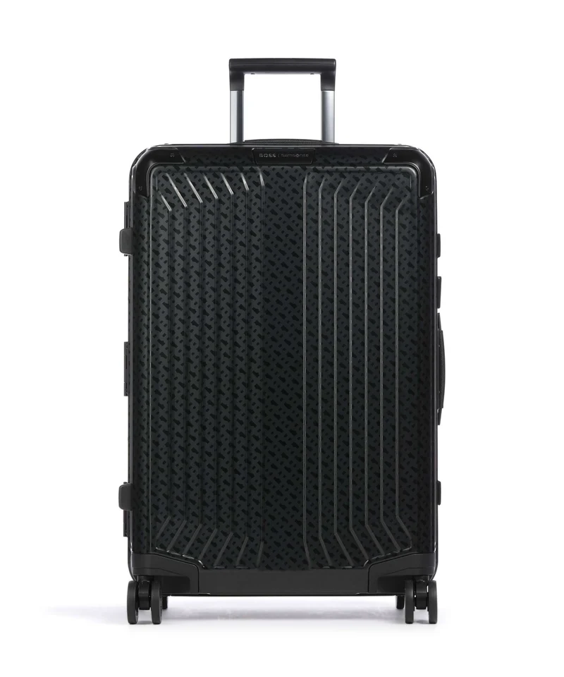 Samsonite Lite-Box Alu Boss Edition 4-Rollen Trolley graphite monogram