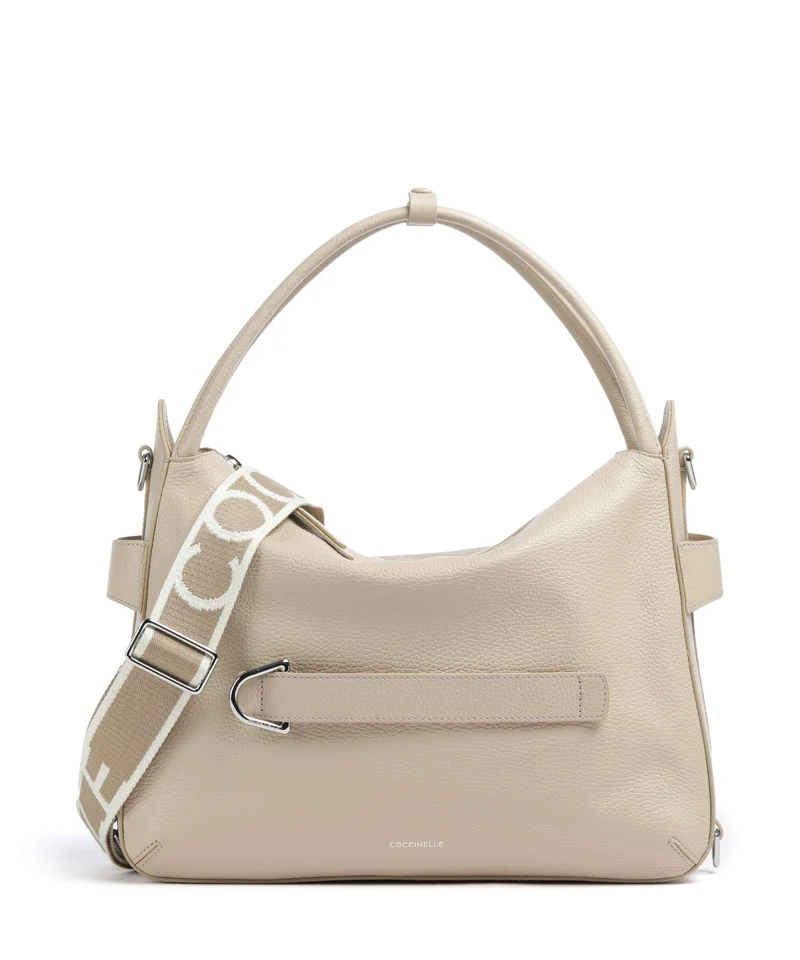 Coccinelle Gretel Ribbon Beuteltasche sandshell