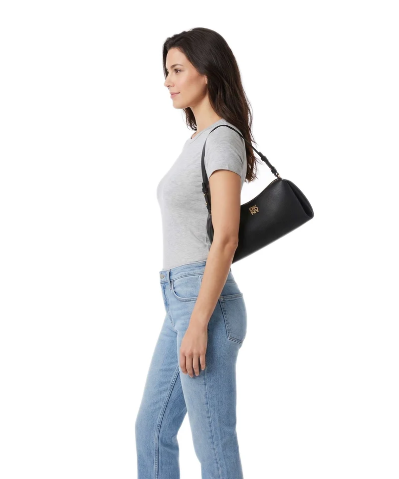 DKNY Remy Schultertasche black/gold