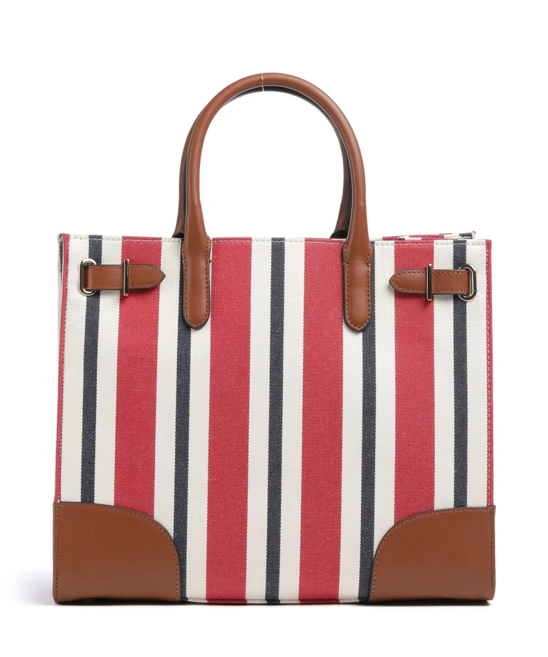Lauren Ralph Lauren Devyn 42 Handtasche festive red strpe/lauren tan