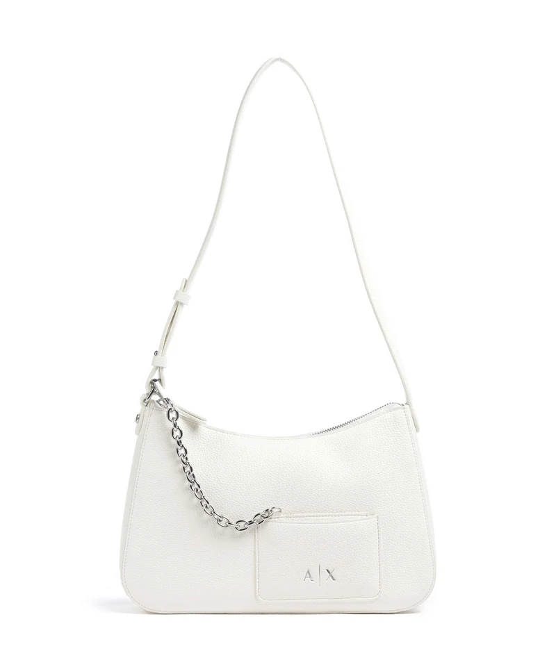 Armani Exchange Mila M Schultertasche off white