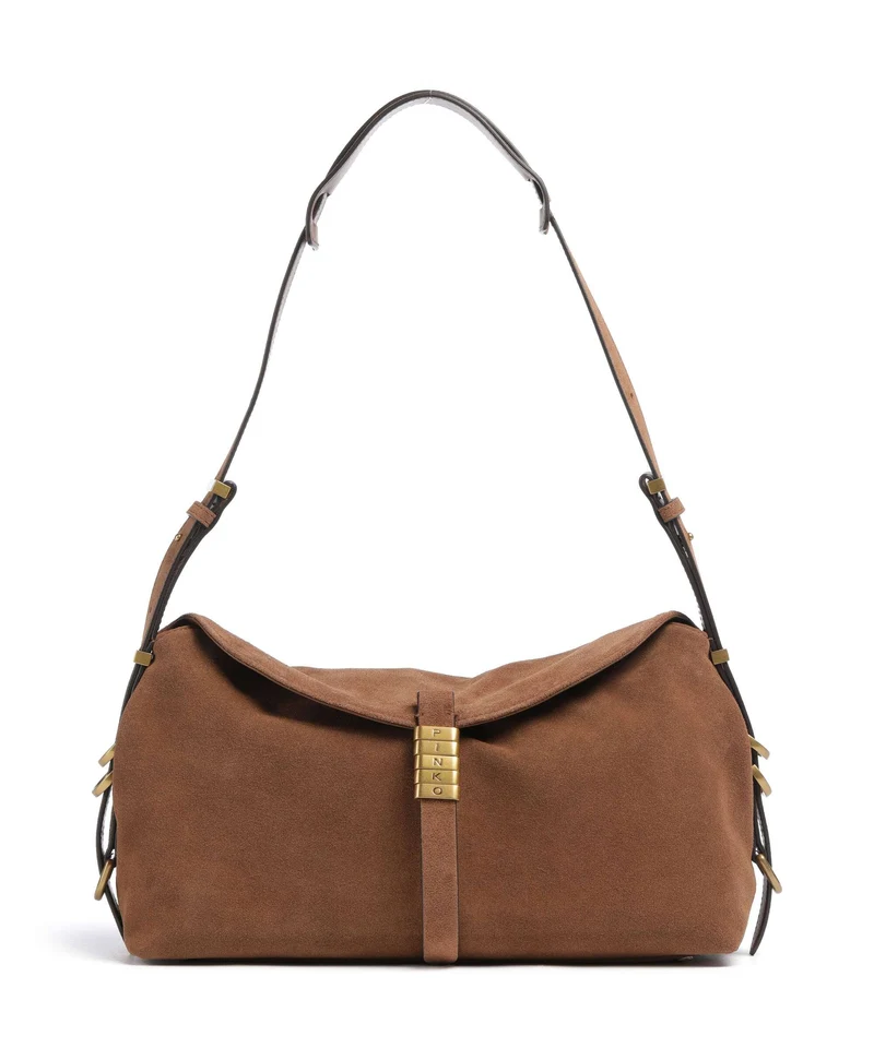 Pinko Saddle Classic Beuteltasche marrone/leone/antique gold