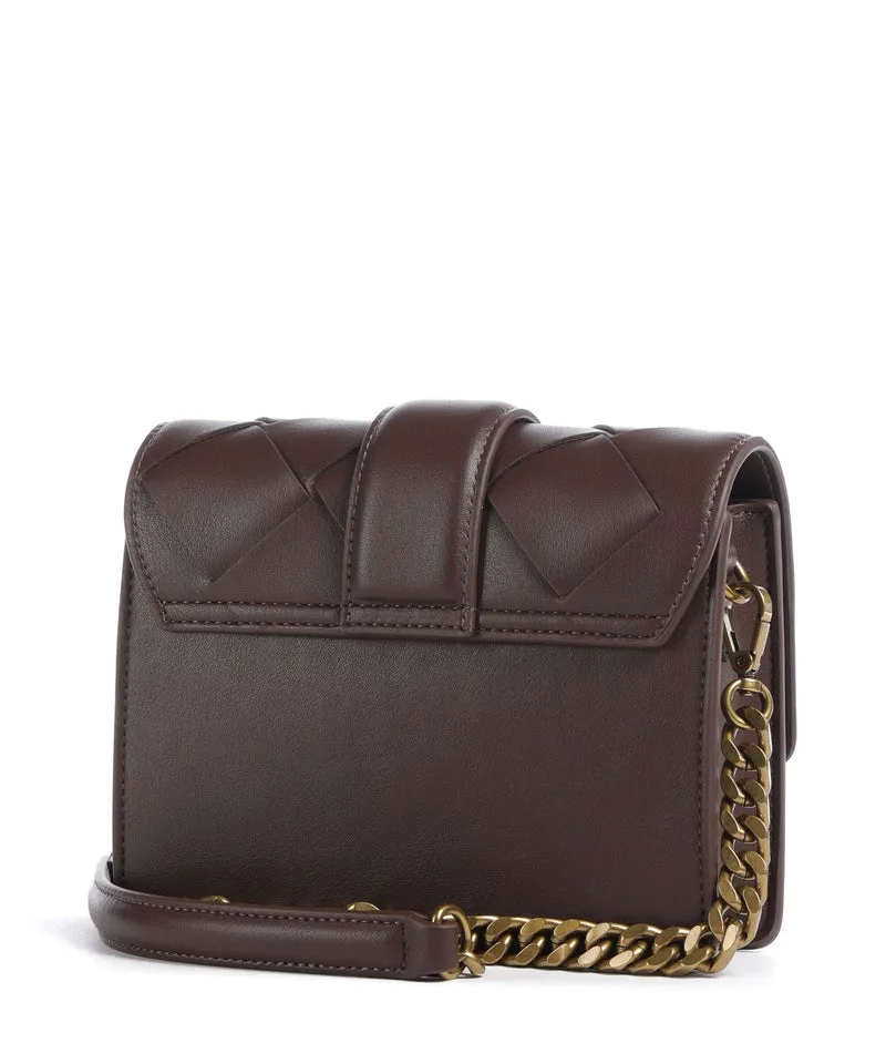 Just Cavalli Iconic Snakes Braided Umhängetasche black coffee