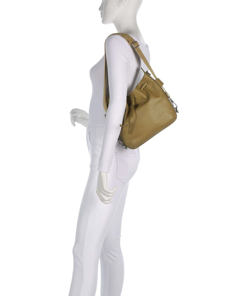Coccinelle Gretel Ribbon Bucket Handtasche seagrass