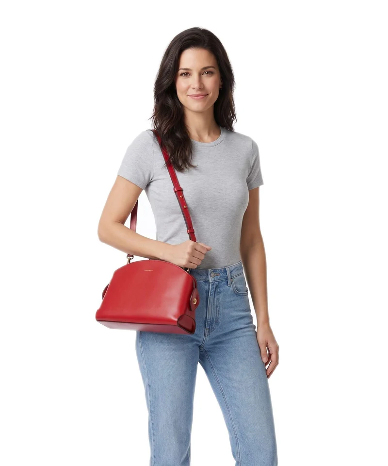 Coccinelle Tylde Schultertasche scarlet
