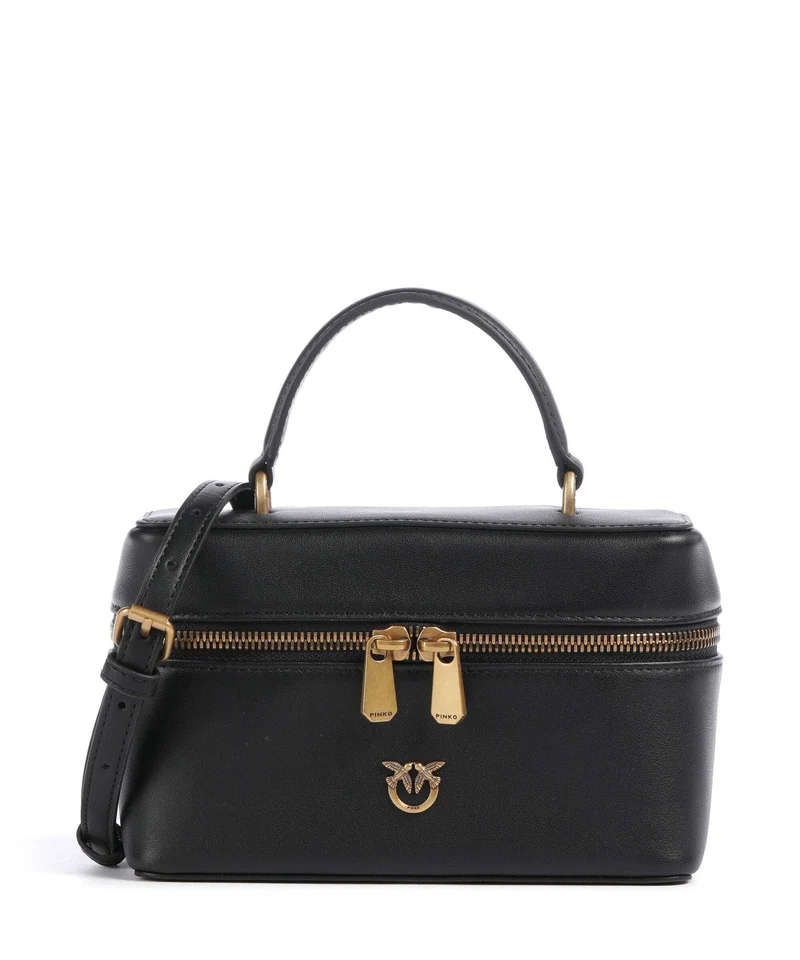 Pinko Vanity Mini Umhängetasche nero/antique gold