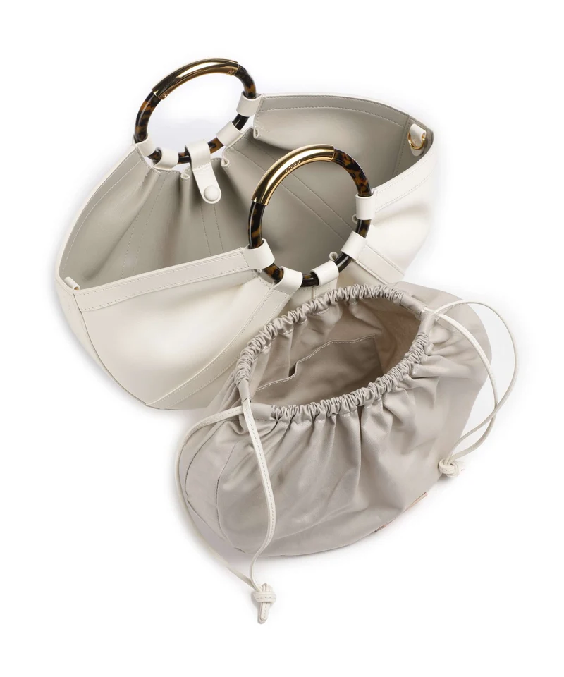 Coccinelle Shell Handtasche pearl