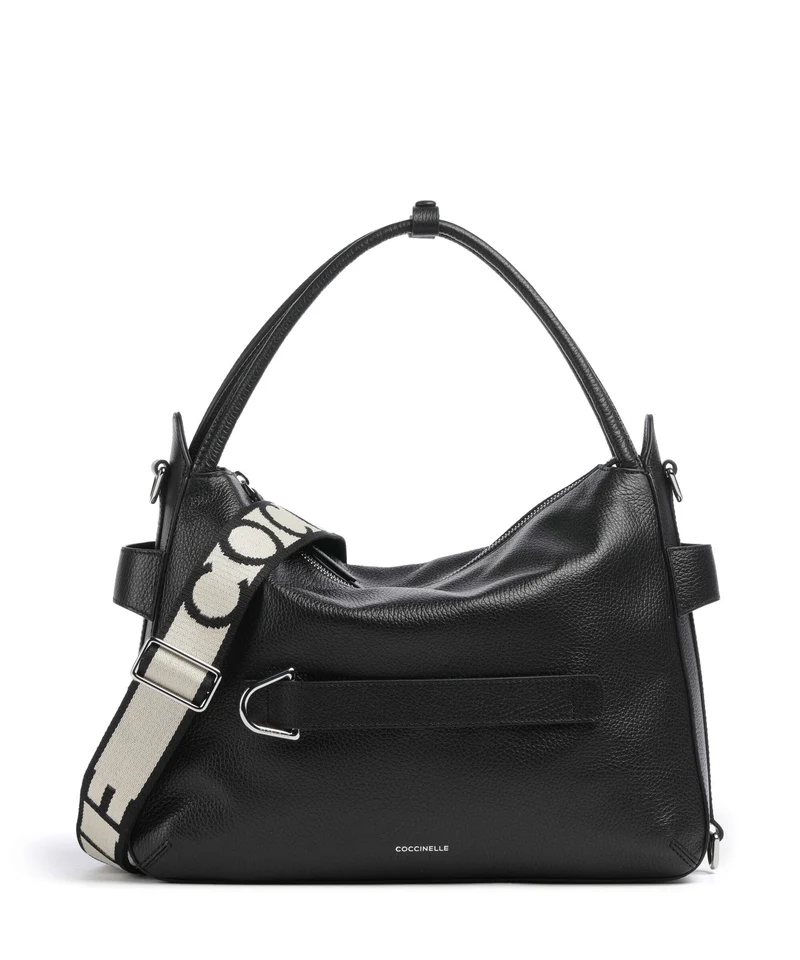 Coccinelle Gretel Ribbon Beuteltasche noir