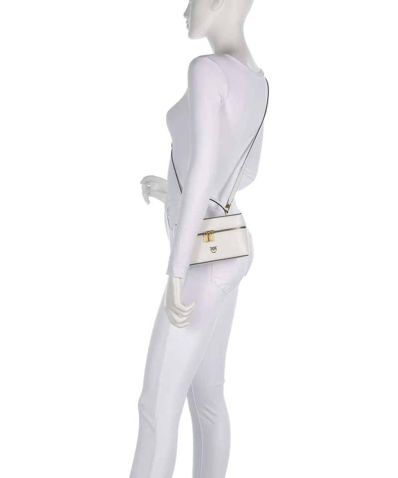 Pinko Vanity Mini Umhängetasche bianco nembo/antique gold