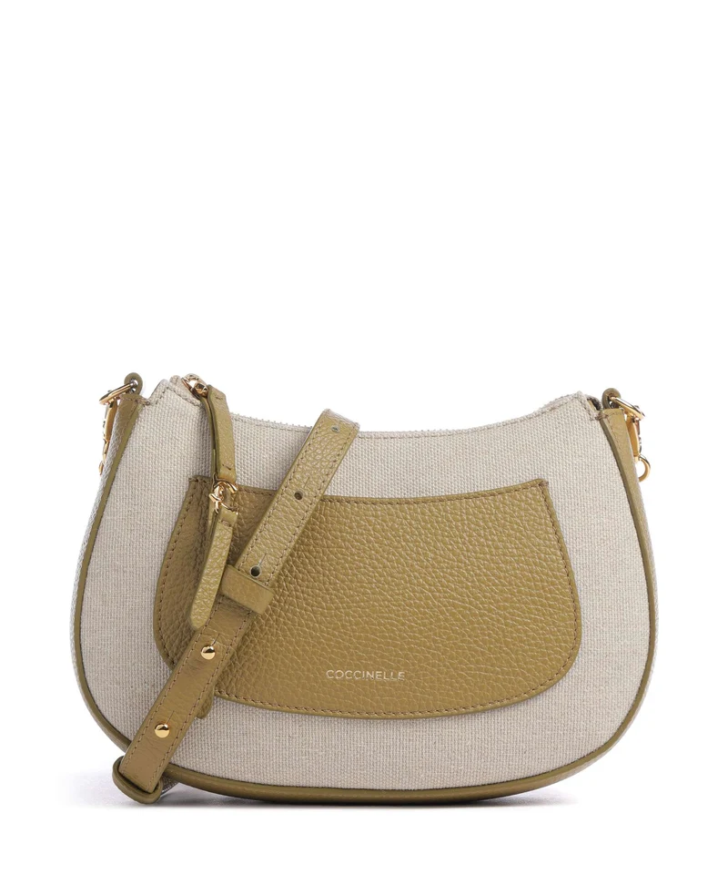 Coccinelle C-Easy Canvas Umhängetasche natural/seagrass