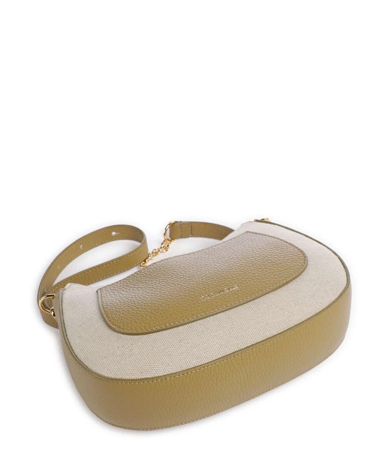 Coccinelle C-Easy Canvas Umhängetasche natural/seagrass