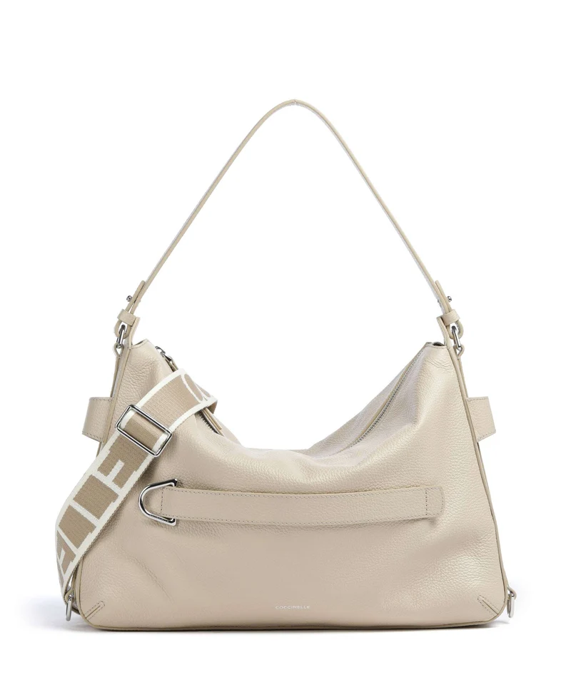 Coccinelle Gretel Ribbon Beuteltasche sandshell