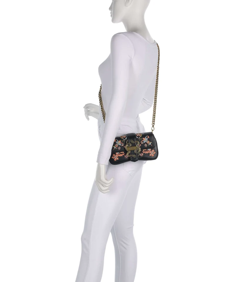 Just Cavalli Iconic Snakes Umhängetasche black
