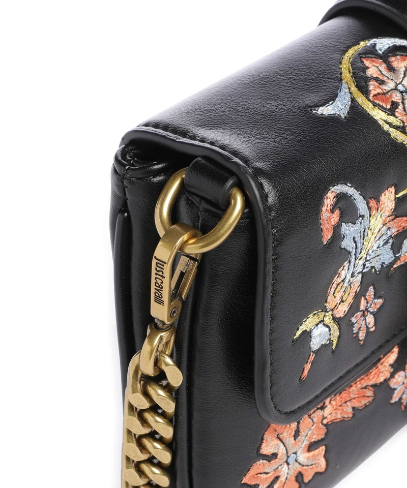 Just Cavalli Iconic Snakes Umhängetasche black
