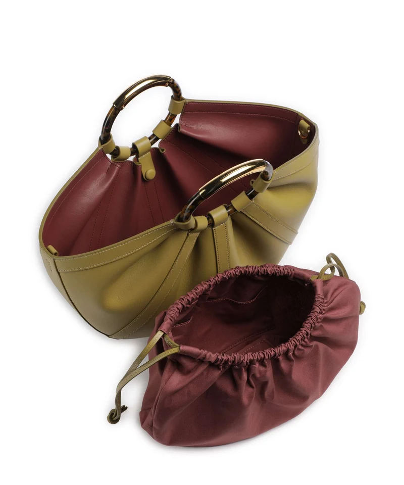 Coccinelle Shell Handtasche seagrass