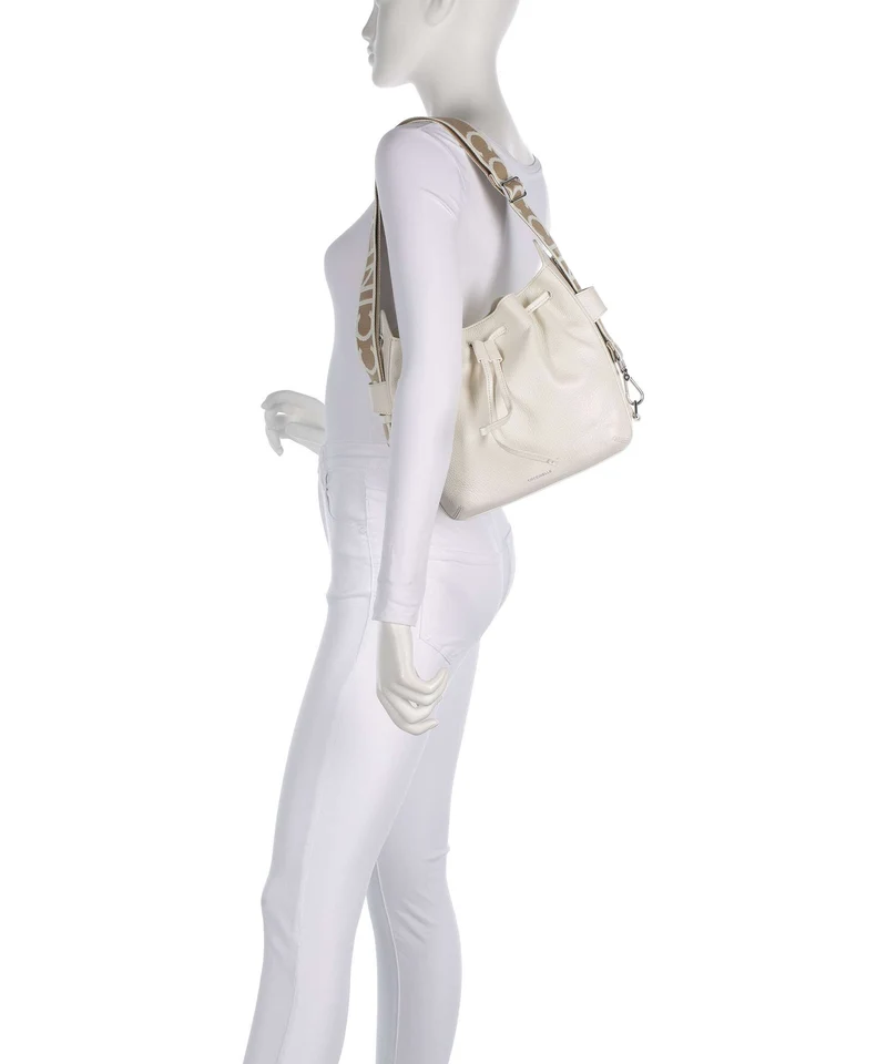 Coccinelle Gretel Ribbon Bucket Handtasche pearl