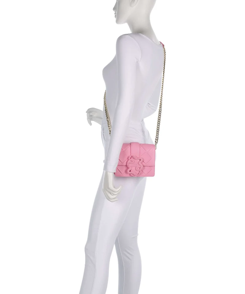Just Cavalli Iconic Snakes Braided Umhängetasche begonia pink