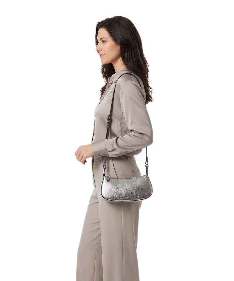 Coccinelle Merveille Schultertasche steel