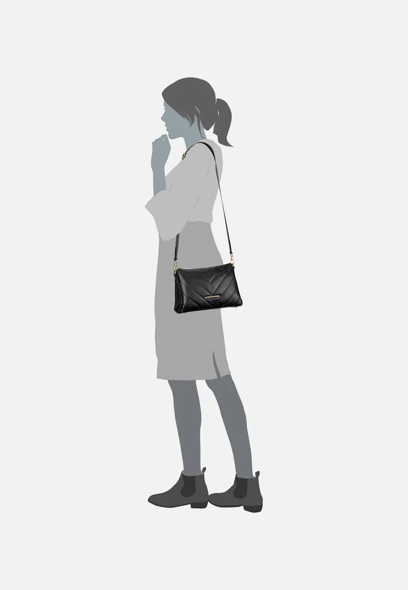 Barbara Cozy CB Trio Schwarz - Crossbody Bag