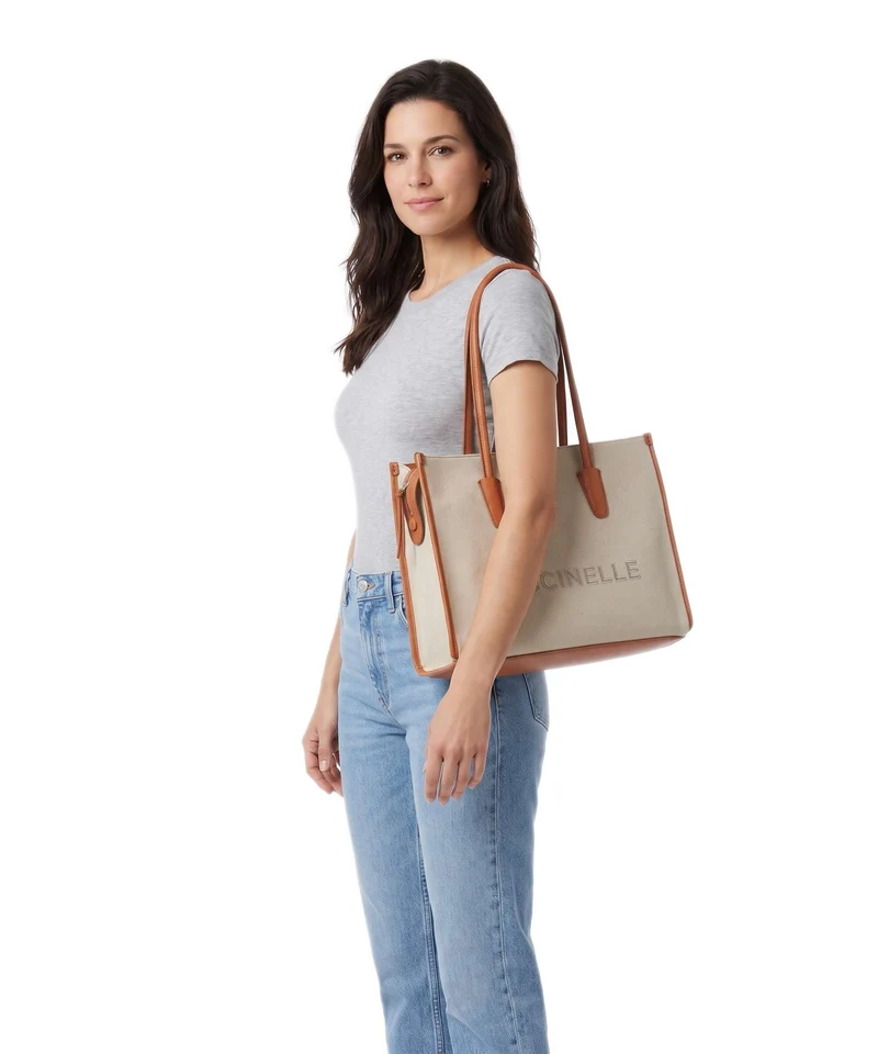Coccinelle Myrtha Canvas Shopper natural/crab